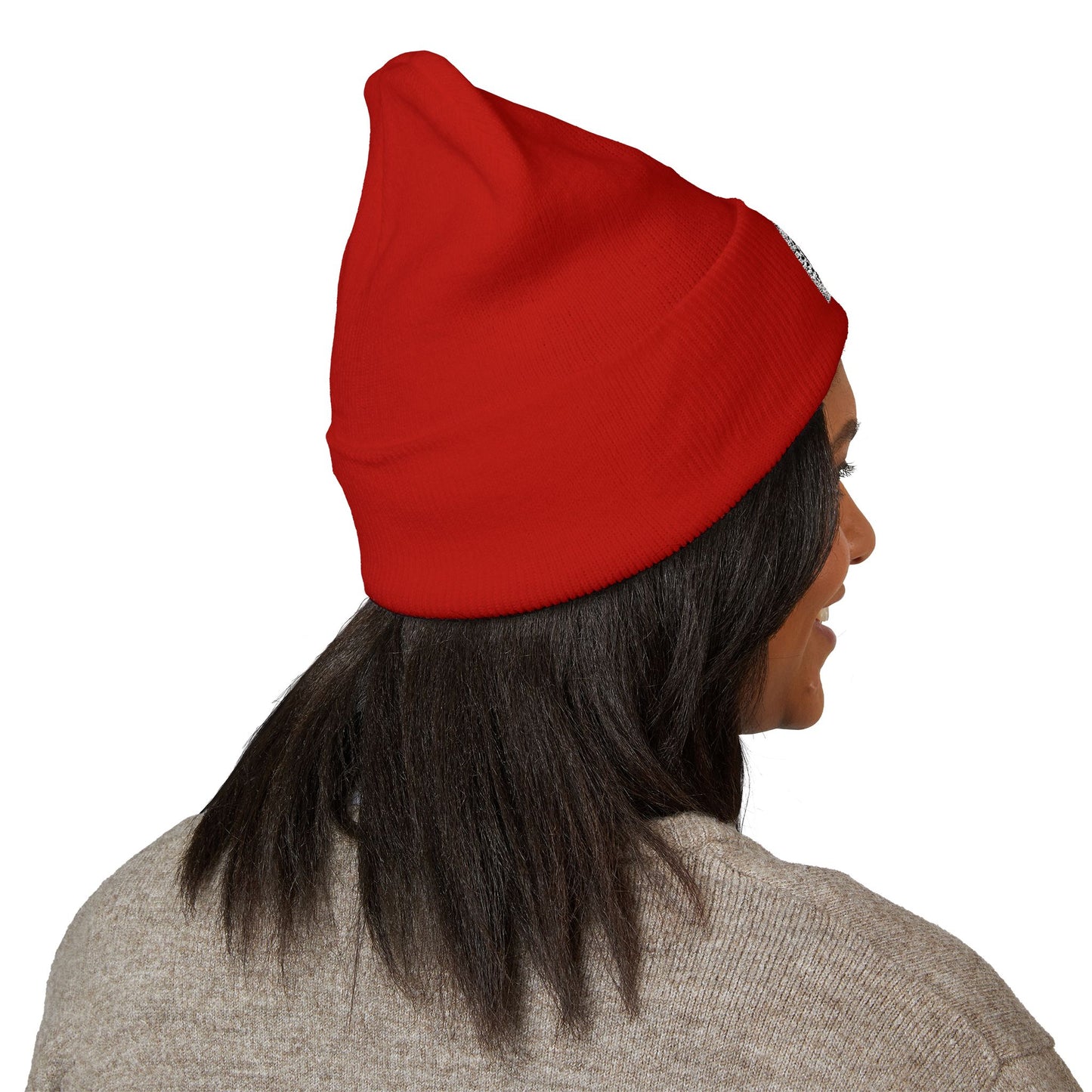 Classic Cuffed Beanie with Embroidery, Winter Hat, Knit Beanie, Unisex Hat, Gifts for Her, Gifts for Him, Stylish Headwear
