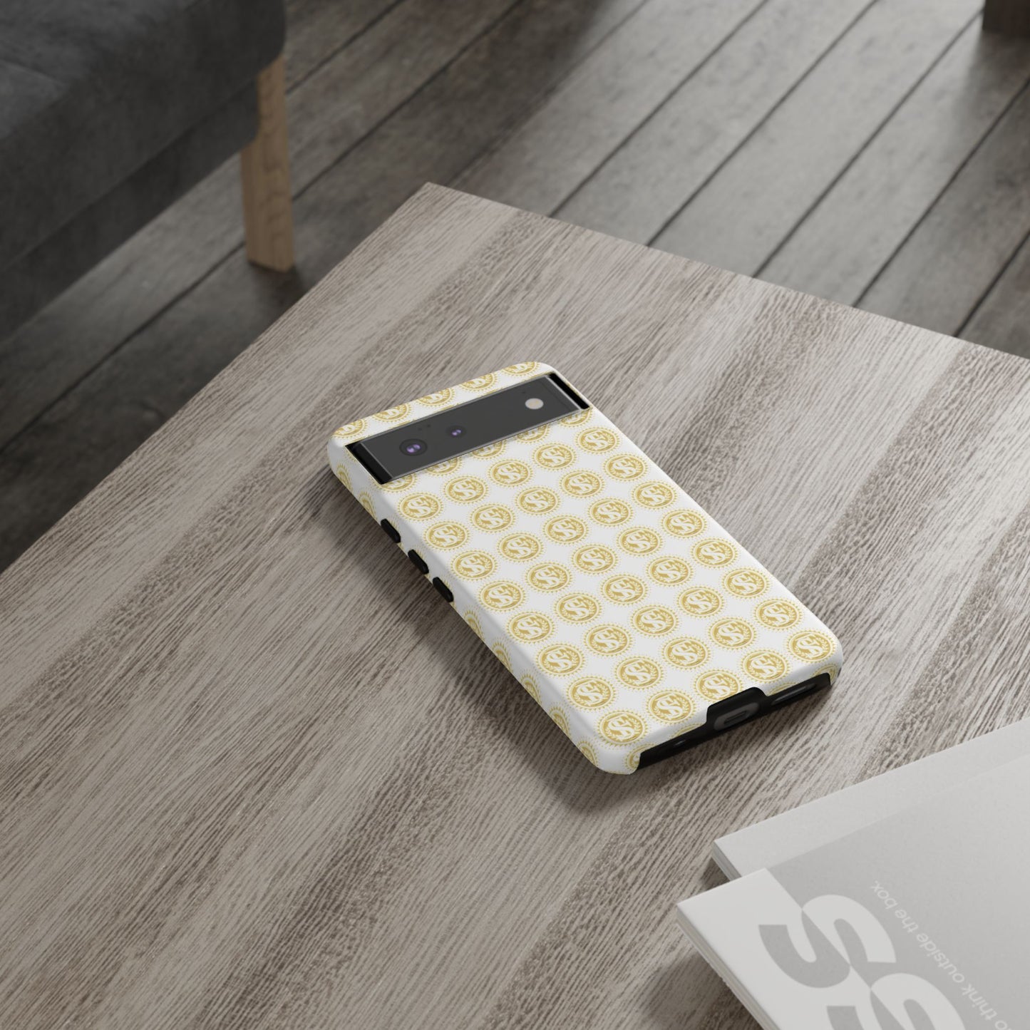 Golden Coin Phone Case, Tough Phone Cover, Unique Gift for Money Lovers, Ideal for Birthdays, Holidays, and Everyday Use