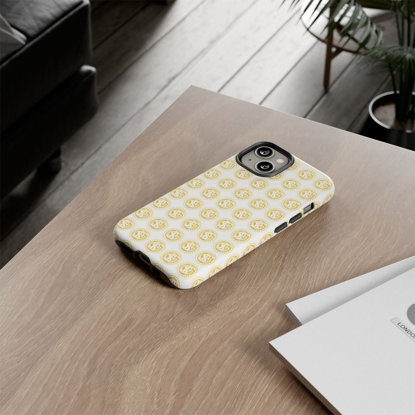 Golden Coin Phone Case, Tough Phone Cover, Unique Gift for Money Lovers, Ideal for Birthdays, Holidays, and Everyday Use