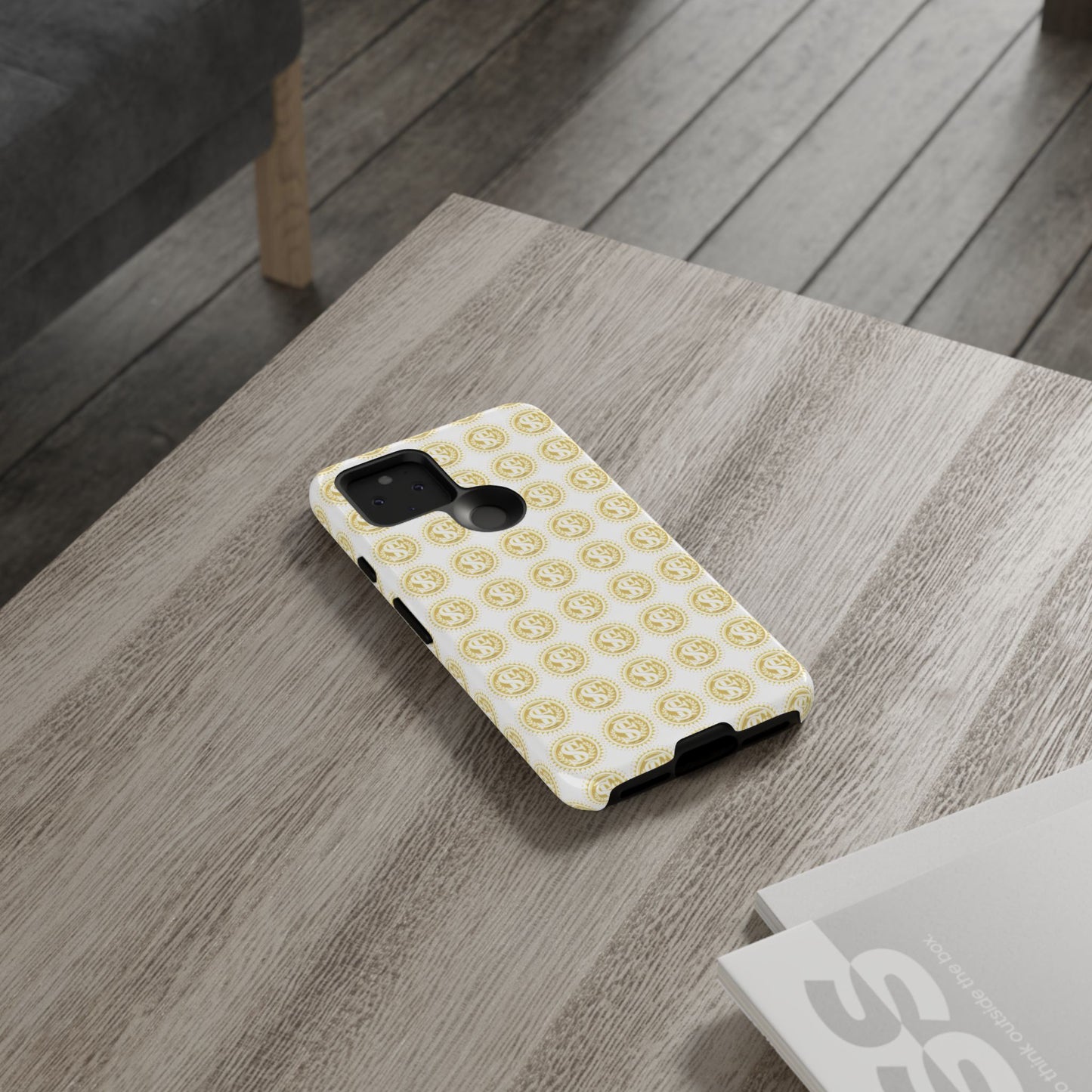 Golden Coin Phone Case, Tough Phone Cover, Unique Gift for Money Lovers, Ideal for Birthdays, Holidays, and Everyday Use