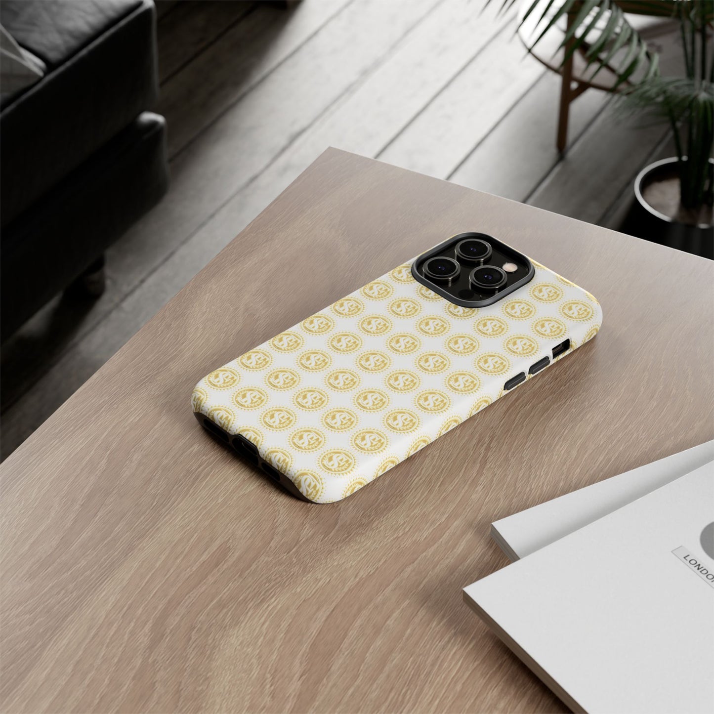 Golden Coin Phone Case, Tough Phone Cover, Unique Gift for Money Lovers, Ideal for Birthdays, Holidays, and Everyday Use