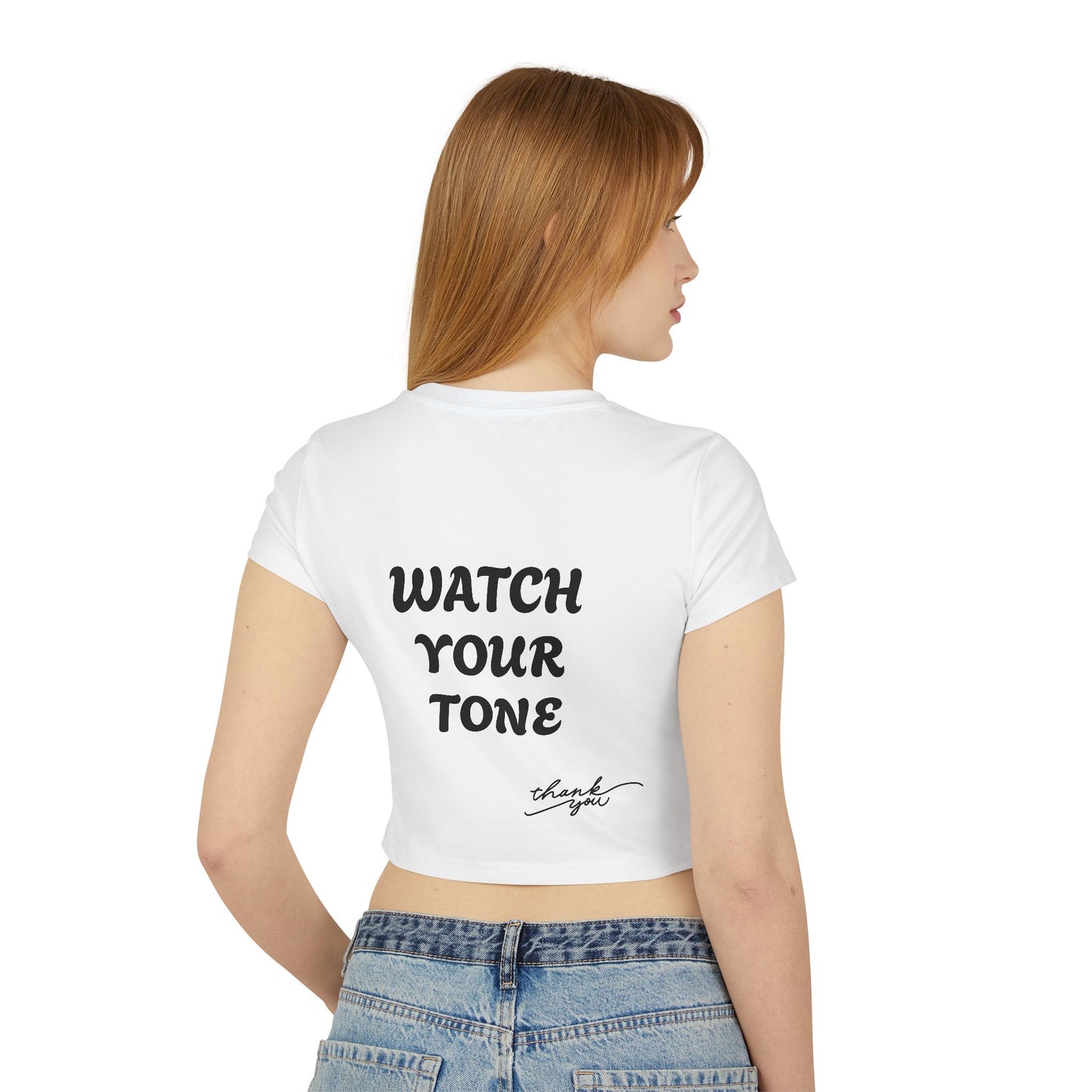 Cute Motivational Women's Baby Tee, Ideal for Positivity, Gifts for Her, Summer Fashion, Daily Wear, Inspirational Apparel