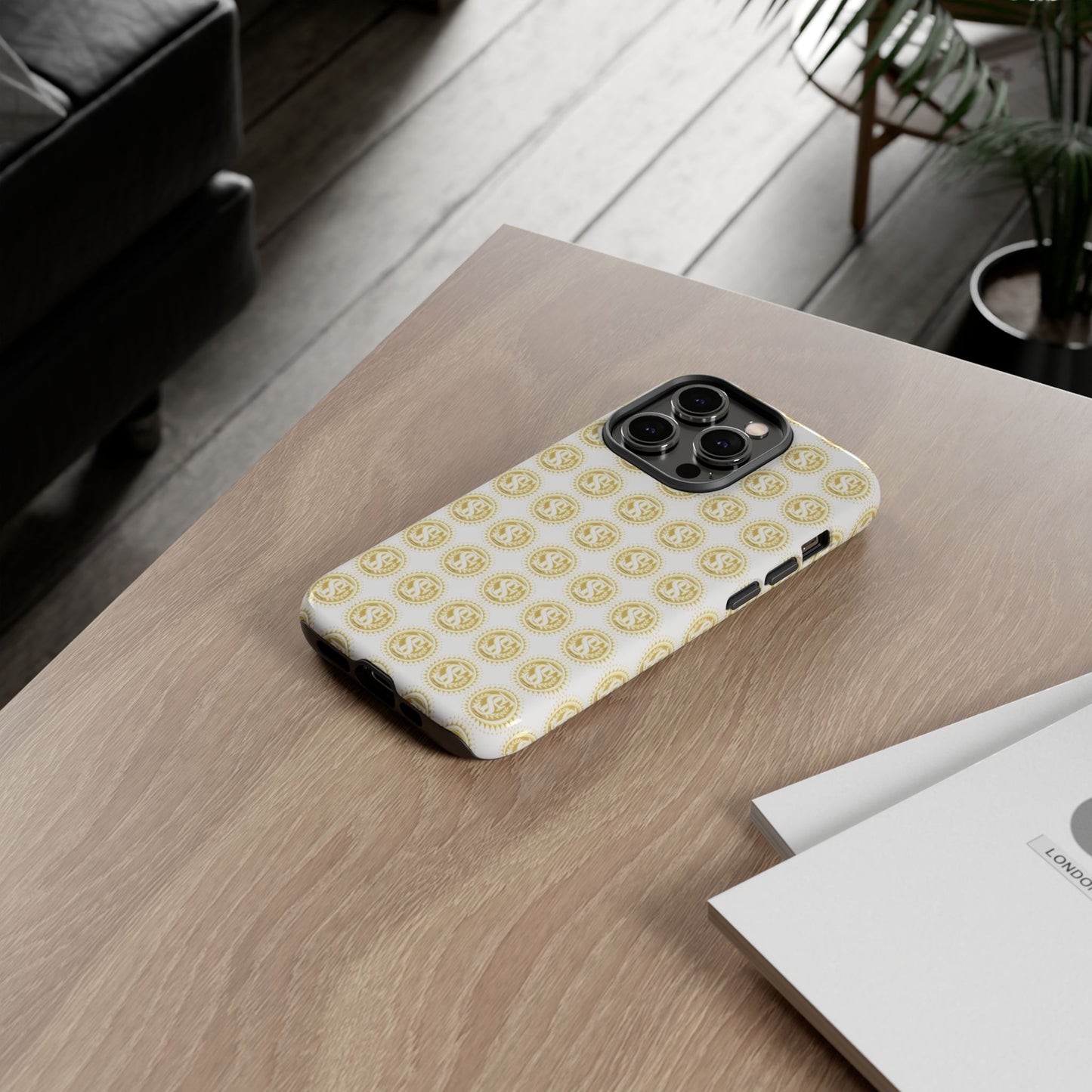 Golden Coin Phone Case, Tough Phone Cover, Unique Gift for Money Lovers, Ideal for Birthdays, Holidays, and Everyday Use
