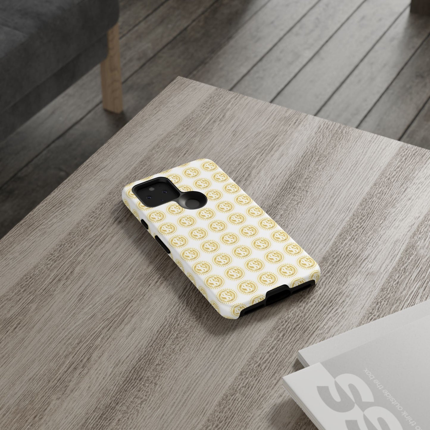 Golden Coin Phone Case, Tough Phone Cover, Unique Gift for Money Lovers, Ideal for Birthdays, Holidays, and Everyday Use