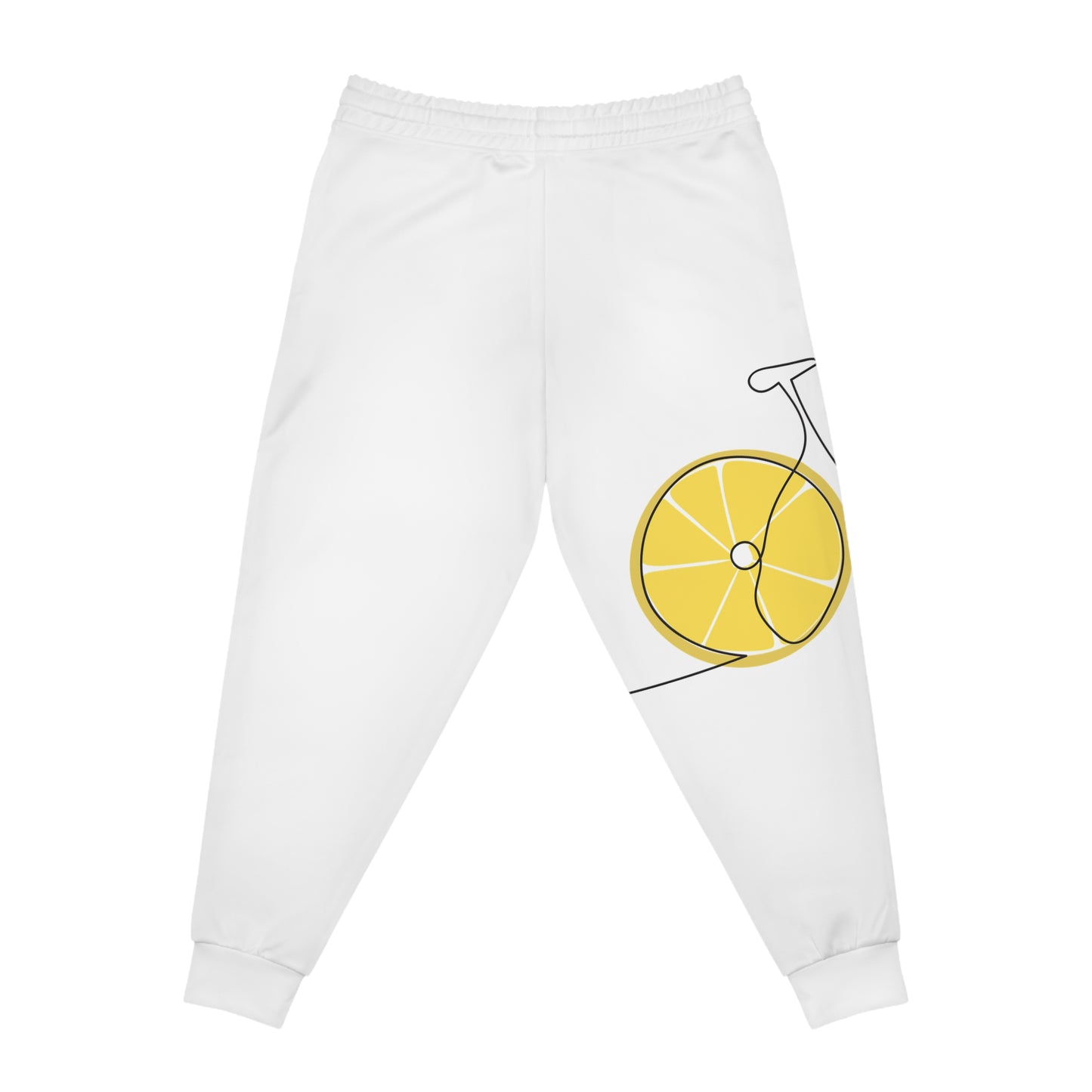 Citrus Fun Athletic Joggers, Comfortable Activewear, Sporty Loungewear, Outdoor Joggers, Fitness Apparel, Perfect Gift for Athletes