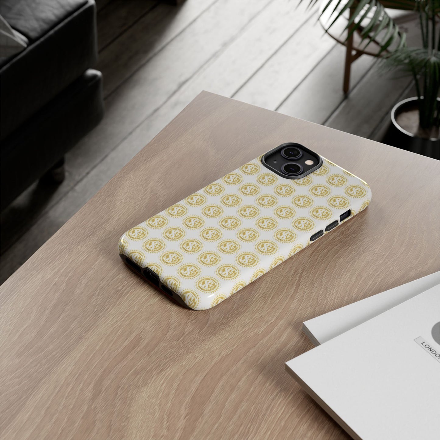 Golden Coin Phone Case, Tough Phone Cover, Unique Gift for Money Lovers, Ideal for Birthdays, Holidays, and Everyday Use