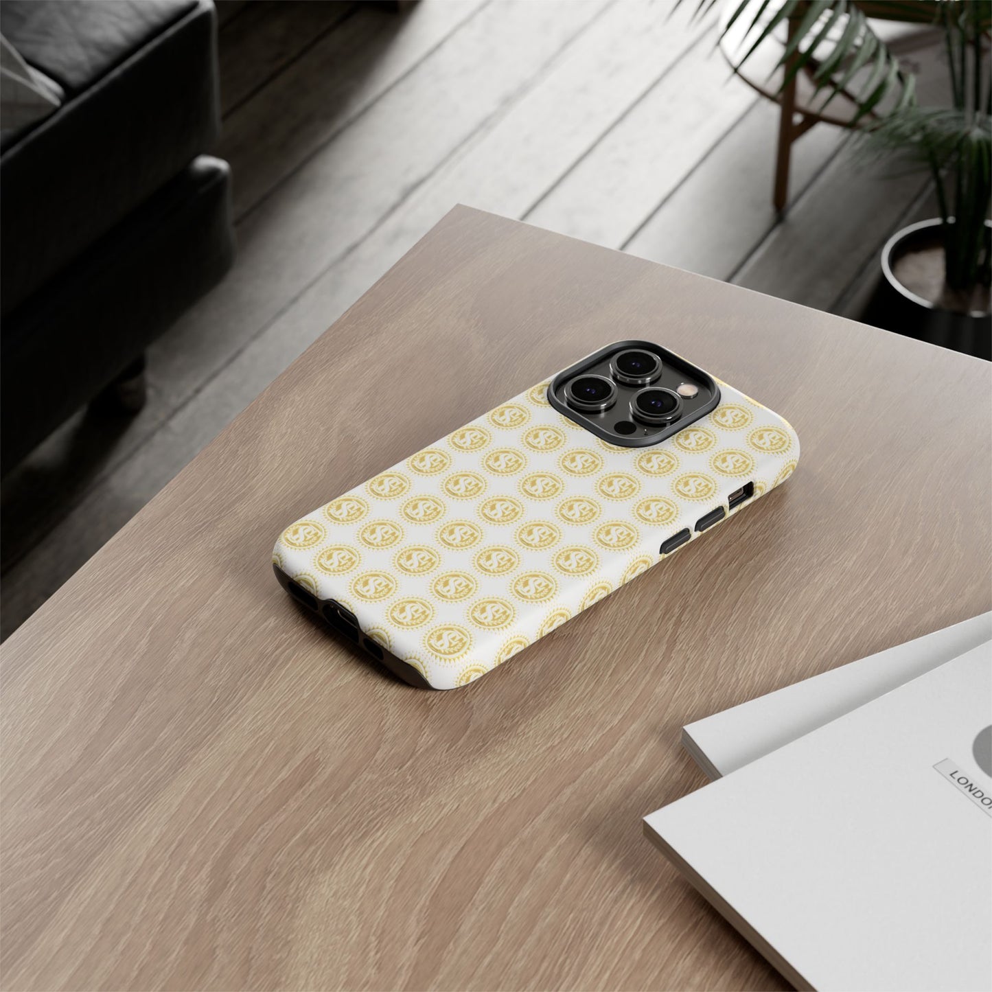 Golden Coin Phone Case, Tough Phone Cover, Unique Gift for Money Lovers, Ideal for Birthdays, Holidays, and Everyday Use