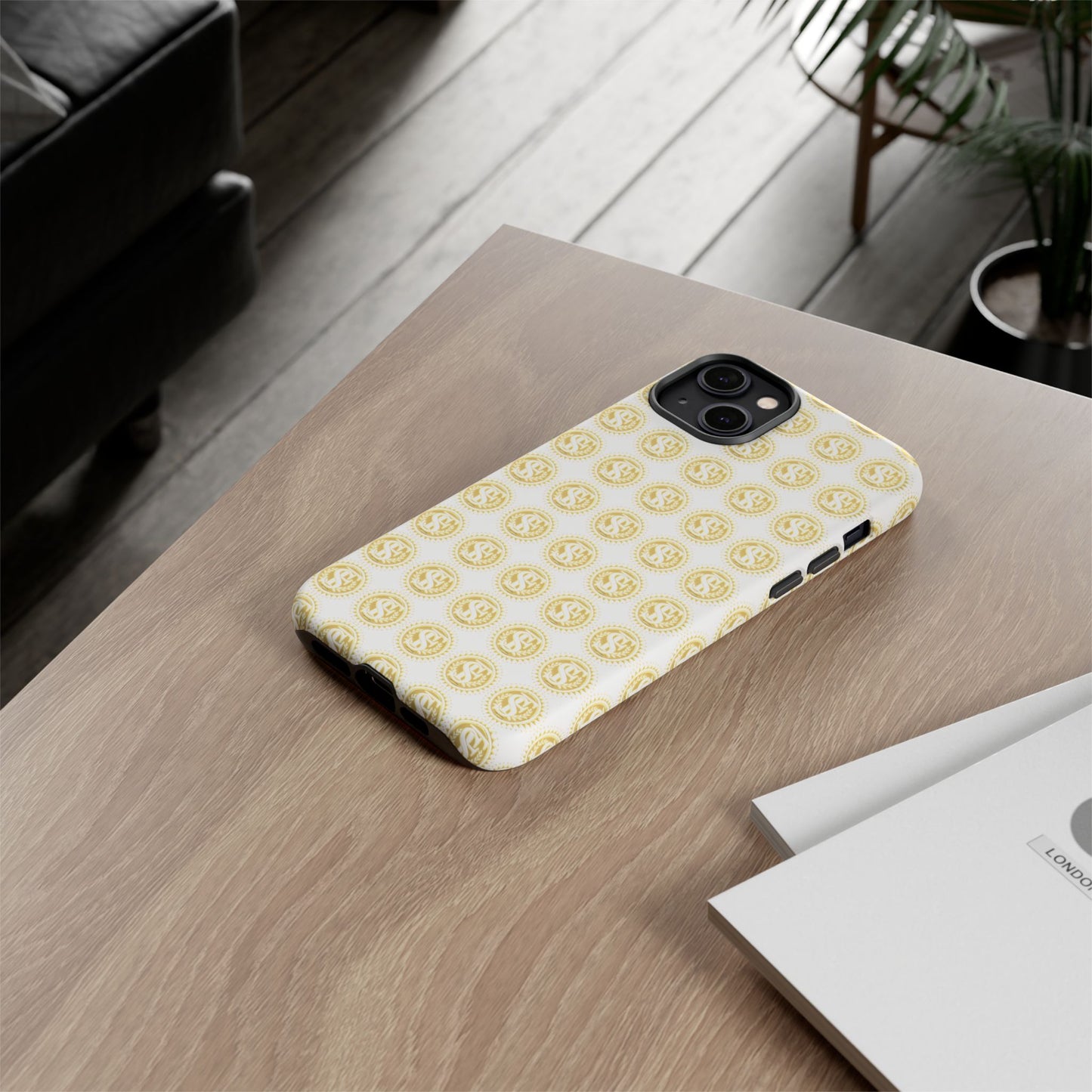 Golden Coin Phone Case, Tough Phone Cover, Unique Gift for Money Lovers, Ideal for Birthdays, Holidays, and Everyday Use