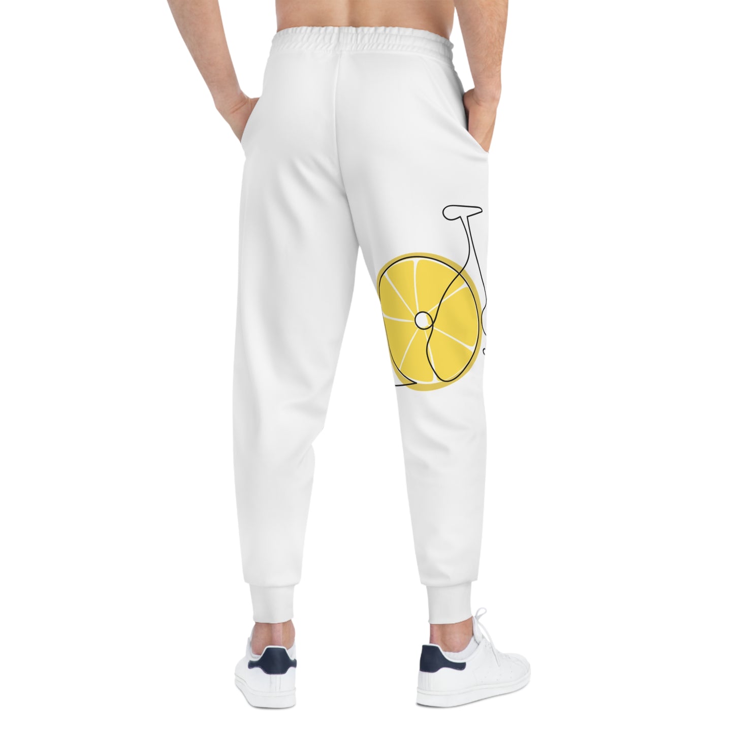 Citrus Fun Athletic Joggers, Comfortable Activewear, Sporty Loungewear, Outdoor Joggers, Fitness Apparel, Perfect Gift for Athletes