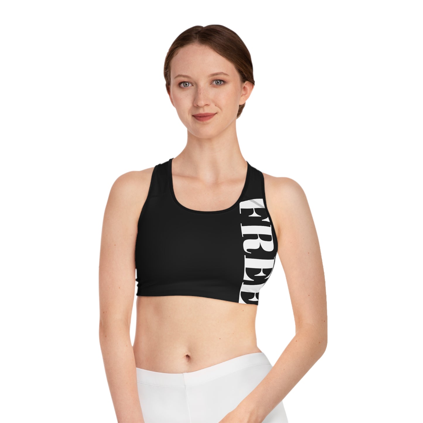 Active Sports Bra - 'FREE' Motivational Workout Top, Yoga, Gym, Running, Fitness
