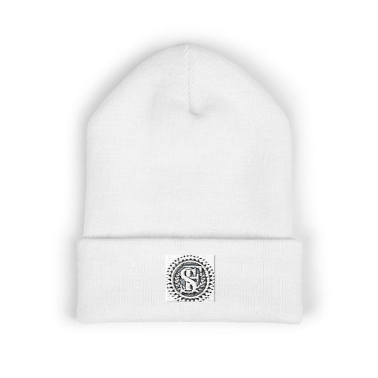 Classic Cuffed Beanie with Embroidery, Winter Hat, Knit Beanie, Unisex Hat, Gifts for Her, Gifts for Him, Stylish Headwear
