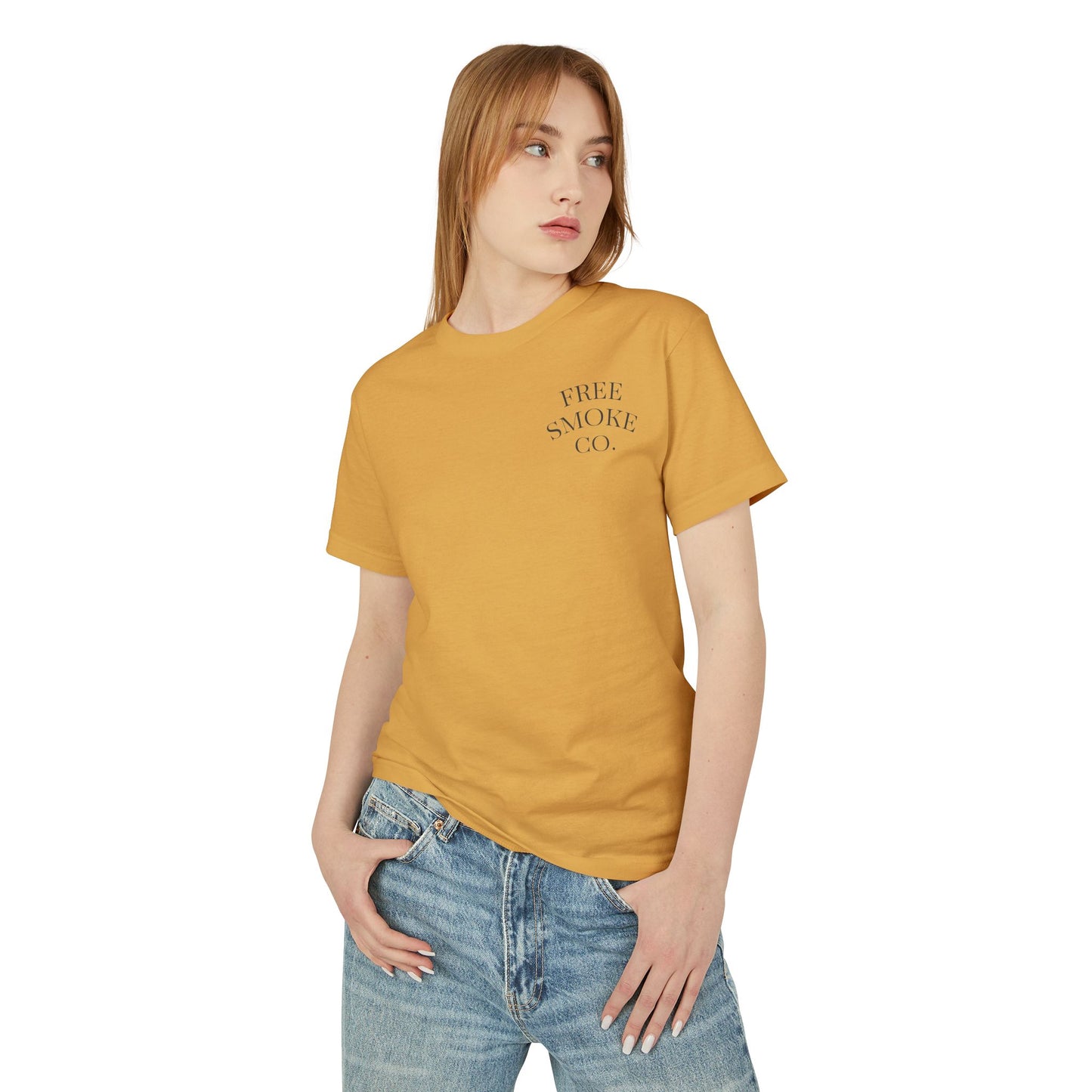 Garment-Dyed Cotton Tee with 'FREE SMOKE CO.' Design, Unisex T-Shirt for Casual Wear, Comfortable Everyday Style, Gift for Smokers, [...]