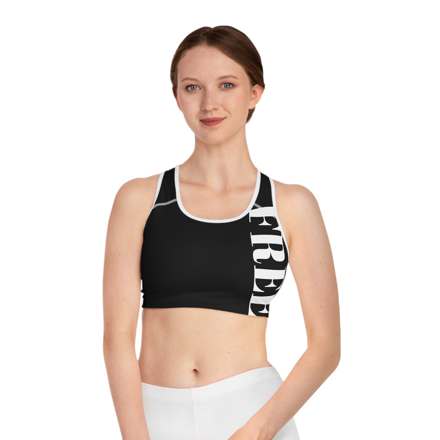 Active Sports Bra - 'FREE' Motivational Workout Top, Yoga, Gym, Running, Fitness